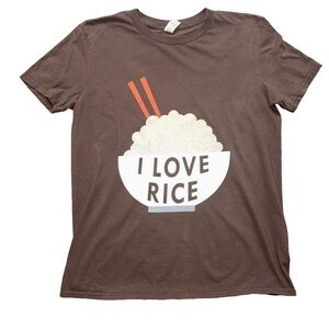 I Love Rice Tee size medium Preowned
